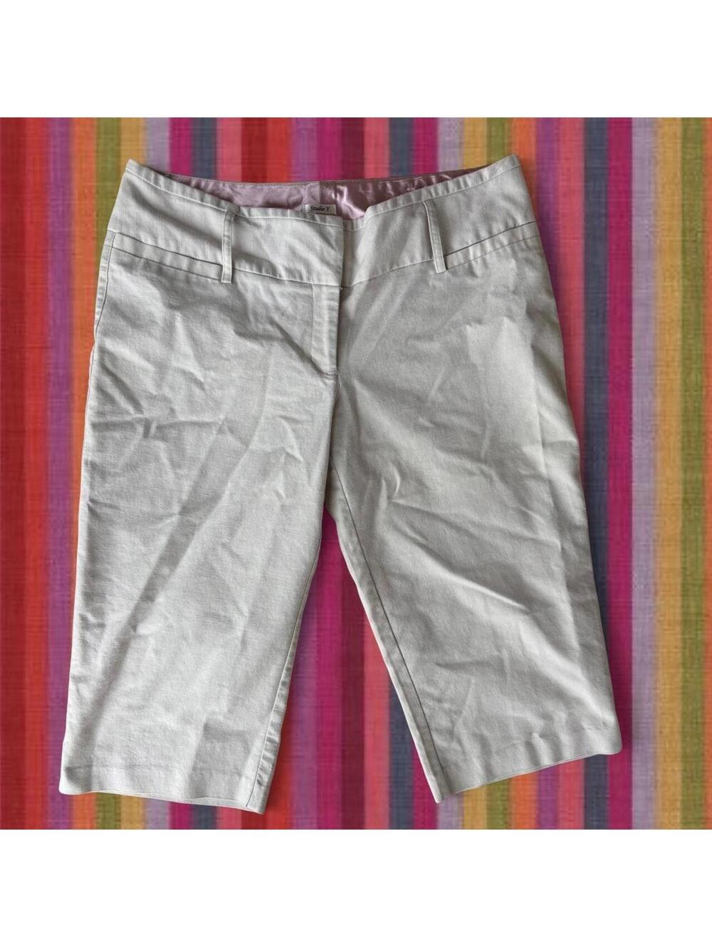 Low rise Y2K Studio Y capri pants with pockets